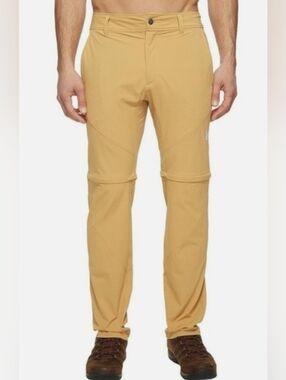 Spyder Mustard Tan Convertible Pants size 32x34